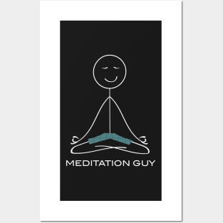 Funny Mens Meditation Posters and Art